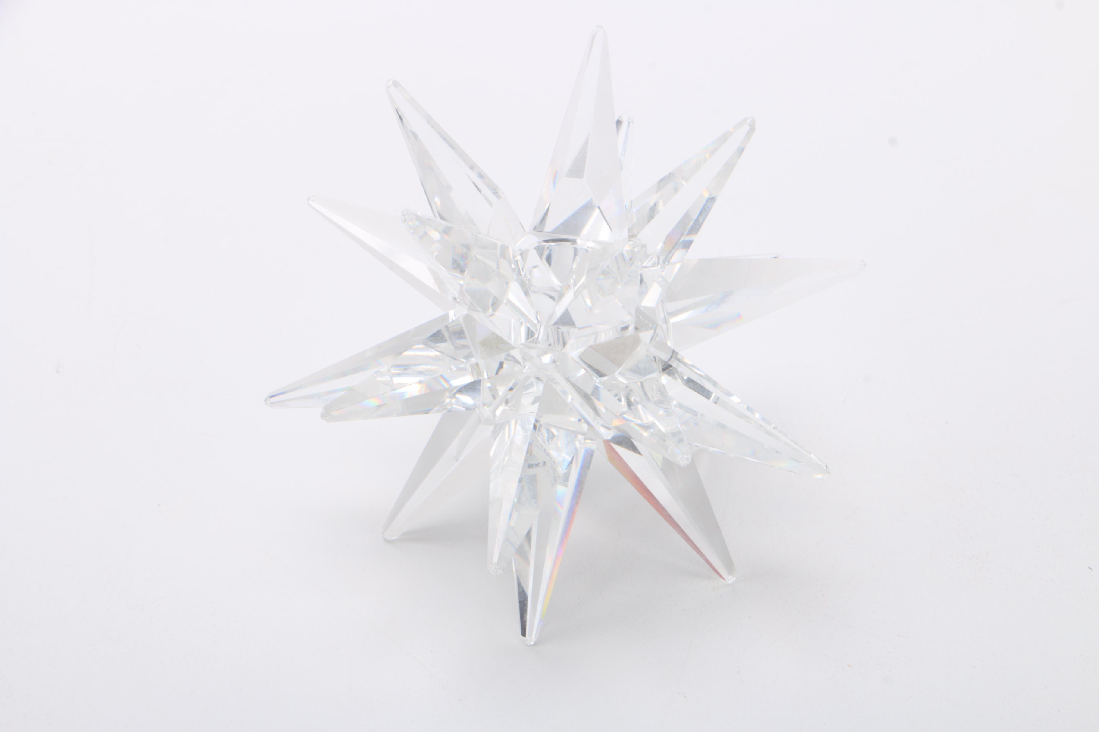 Swarovski Crystal Star Candle Holder and Fish Figurine EBTH