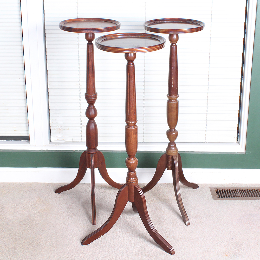 Selection of The Bombay Company Wooden Plant Stands EBTH