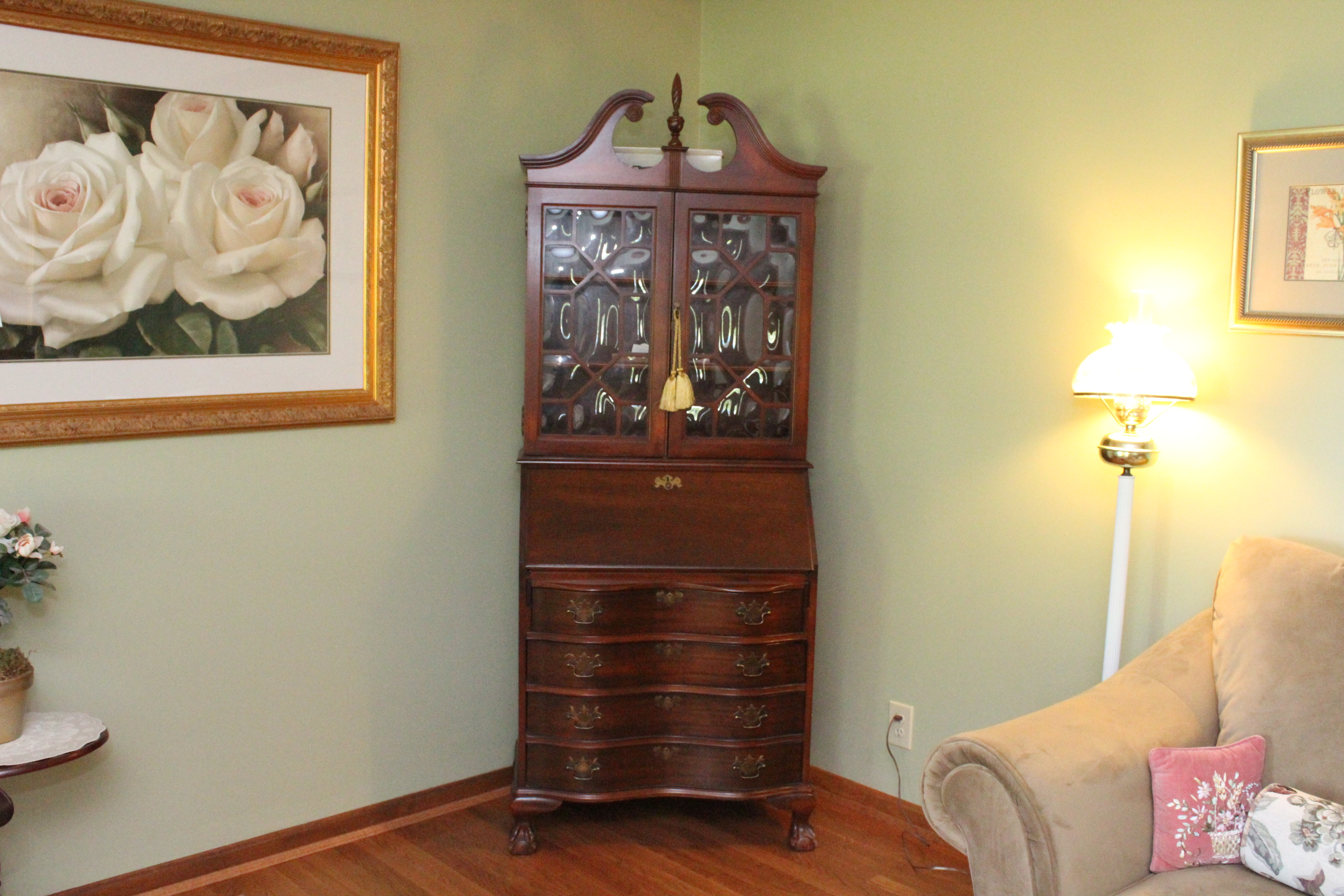 Victorian Style Secretary Desk By Jasper Cabinet Ebth