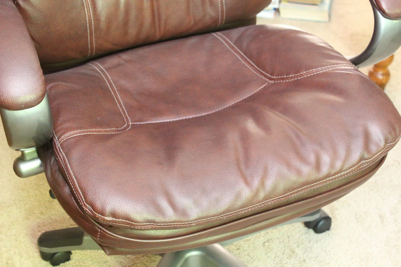 Dark Brown Leather Office Chair by Lane | EBTH