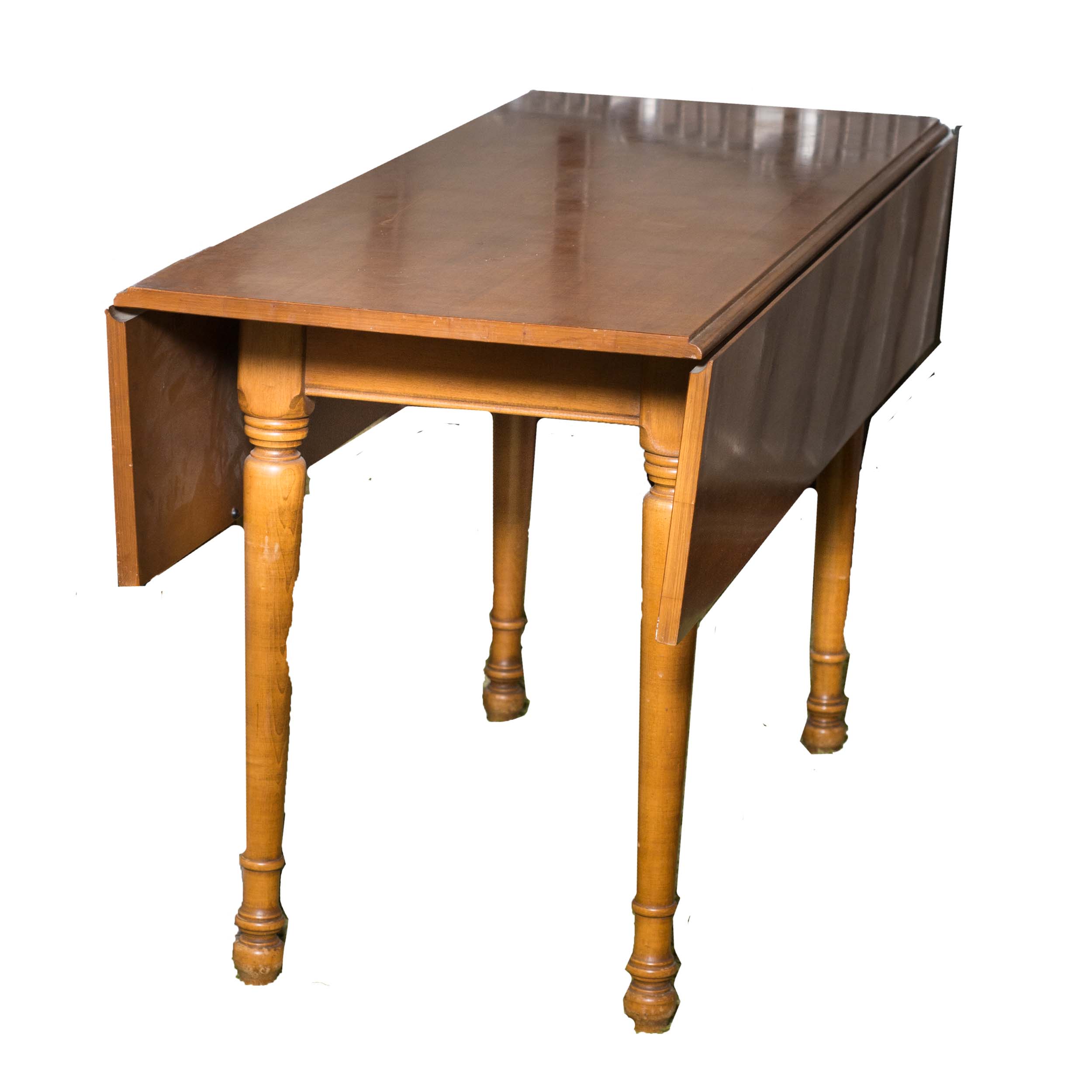 1960s Maple Drop Leaf Harvest Table EBTH