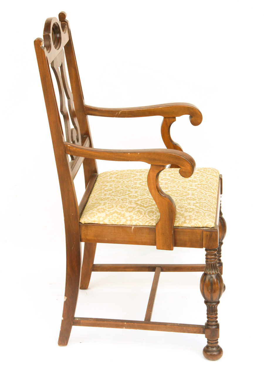 Vintage Jacobean Style Dining Chairs by Blue Bird Furniture EBTH