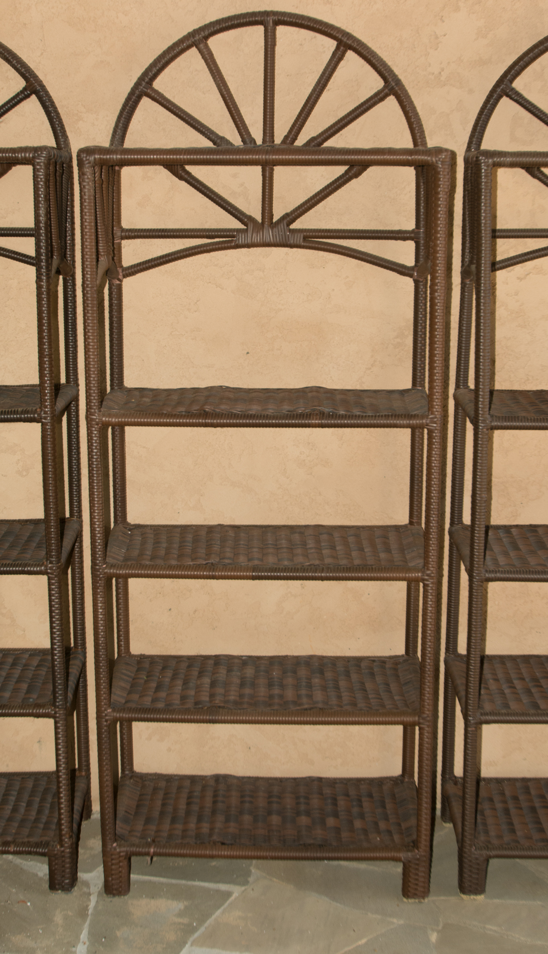 Outdoor Split Cane Shelving Units EBTH