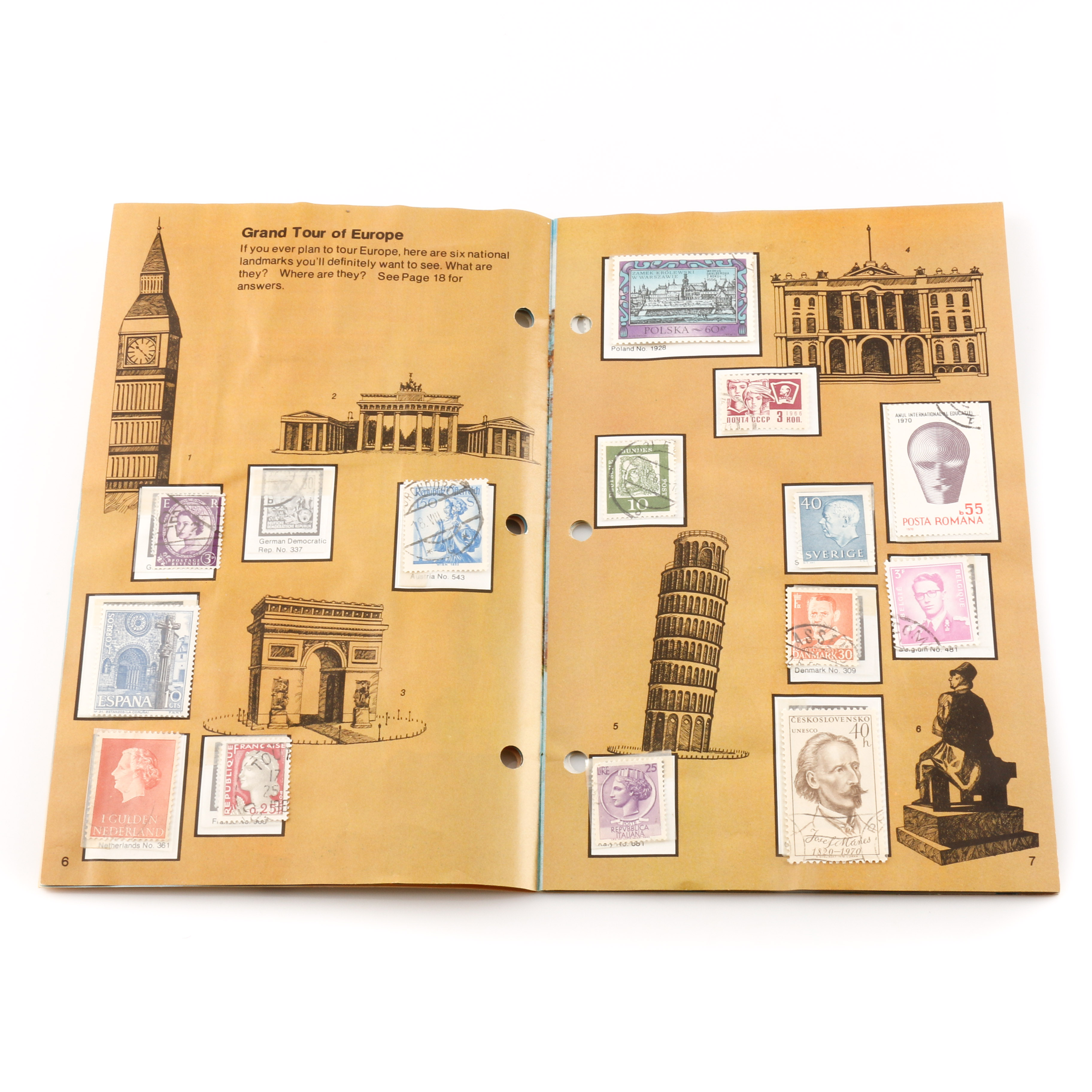 Large Group of Stamps From Around the World EBTH