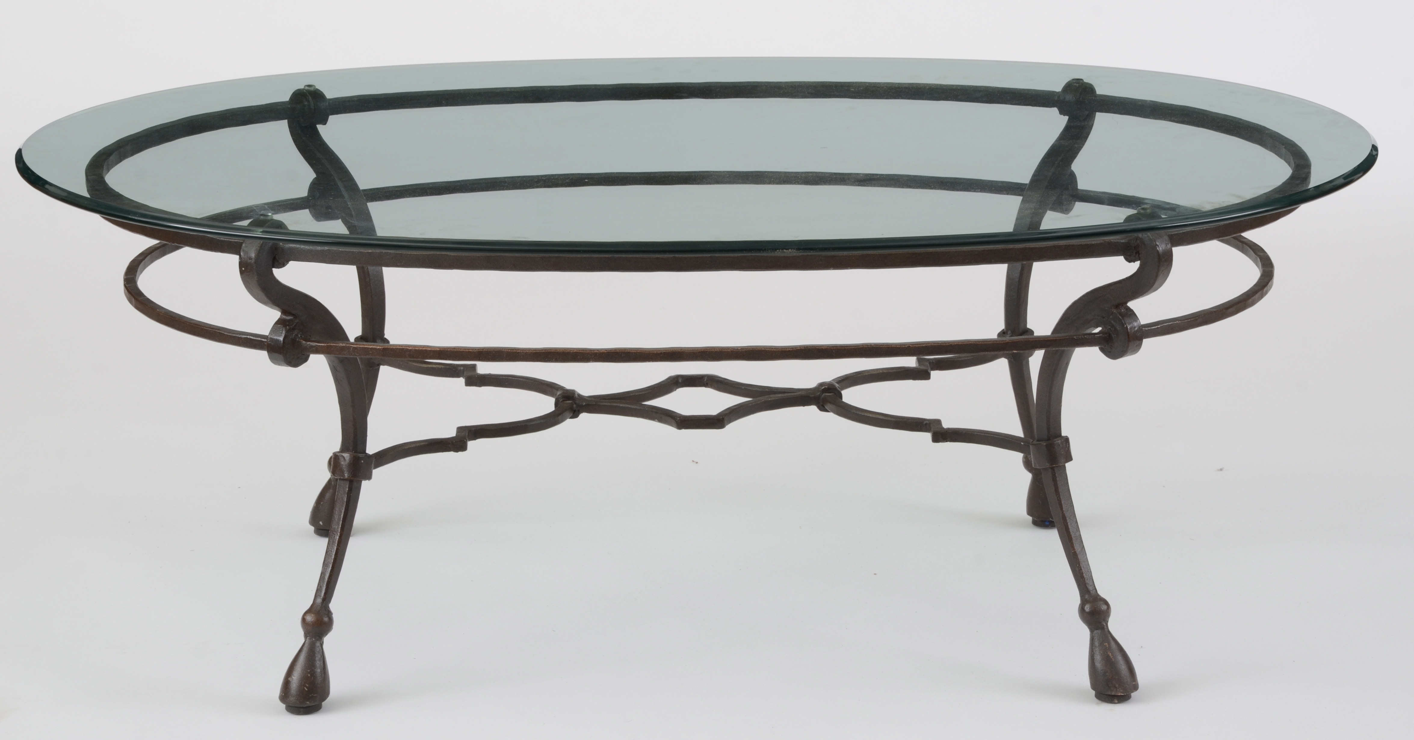 Oval Wrought Iron Coffee Table EBTH
