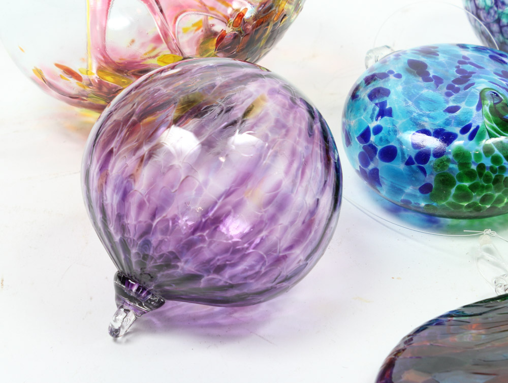 Hand Blown Glass Ornaments EBTH