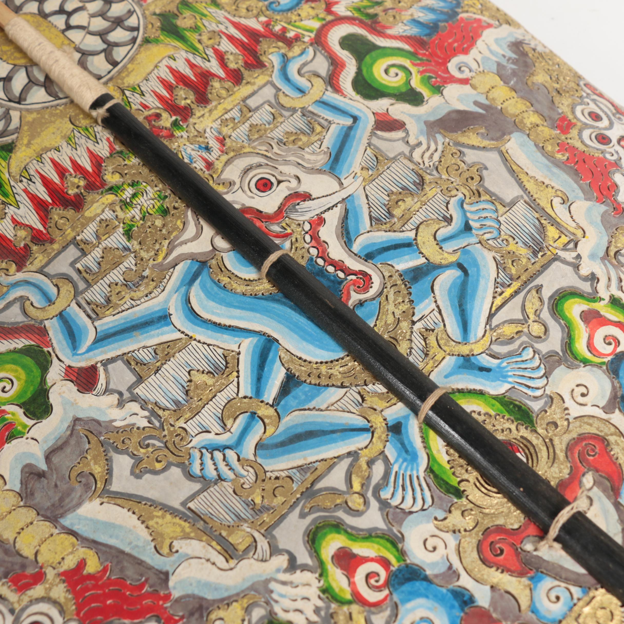 Javanese Painted Gunungan Wayang Kulit Shadow Puppet | EBTH