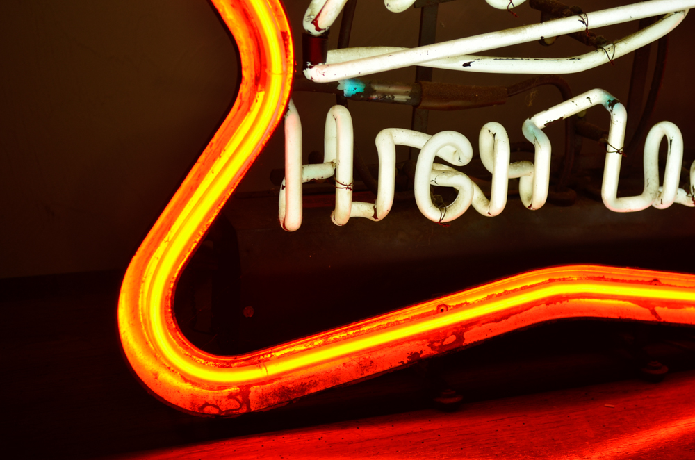 vintage miller high life neon sign