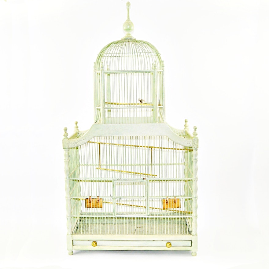 Large Decorative Bird Cage Ebth