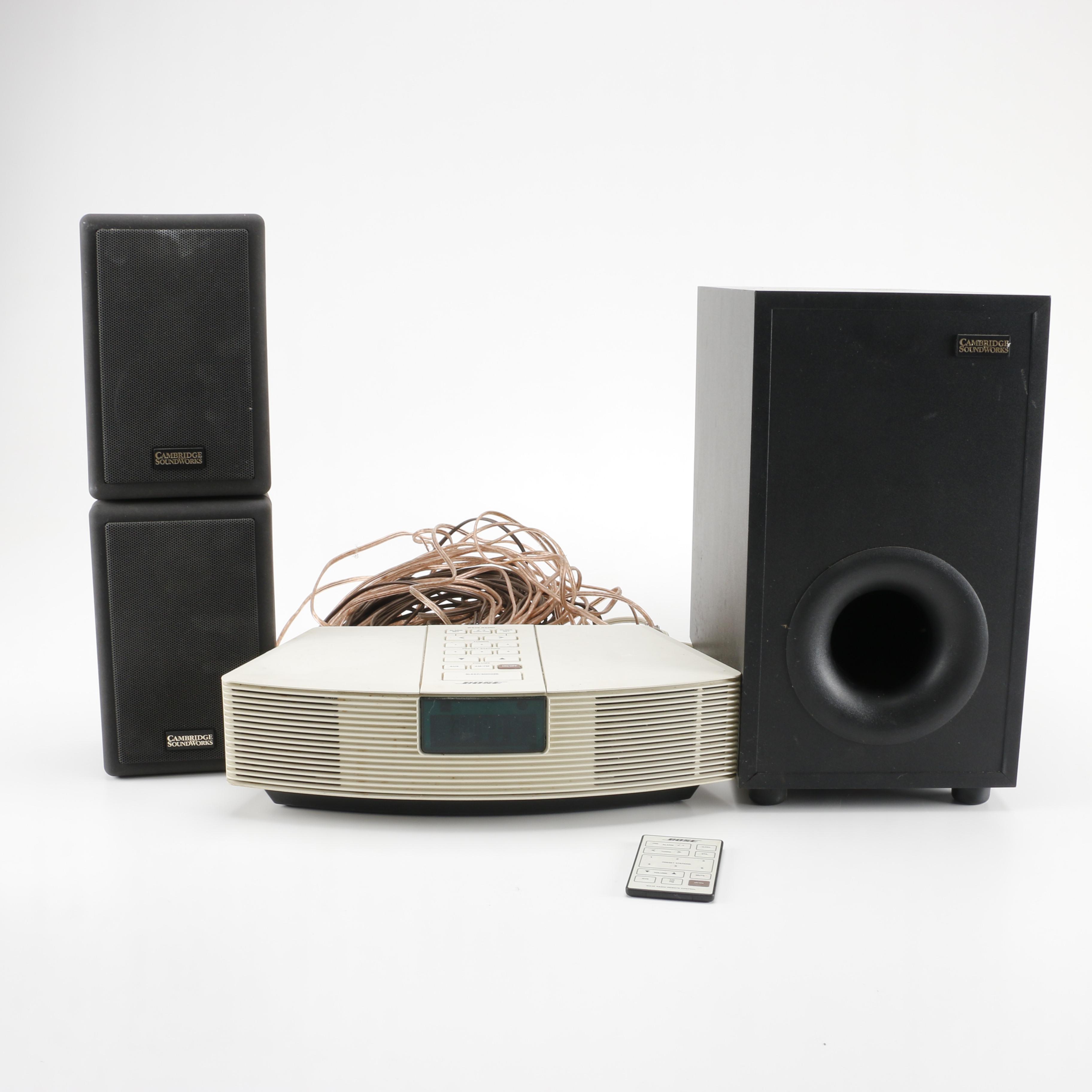 Bose Wave Radio and Cambridge Soundworks Speakers EBTH