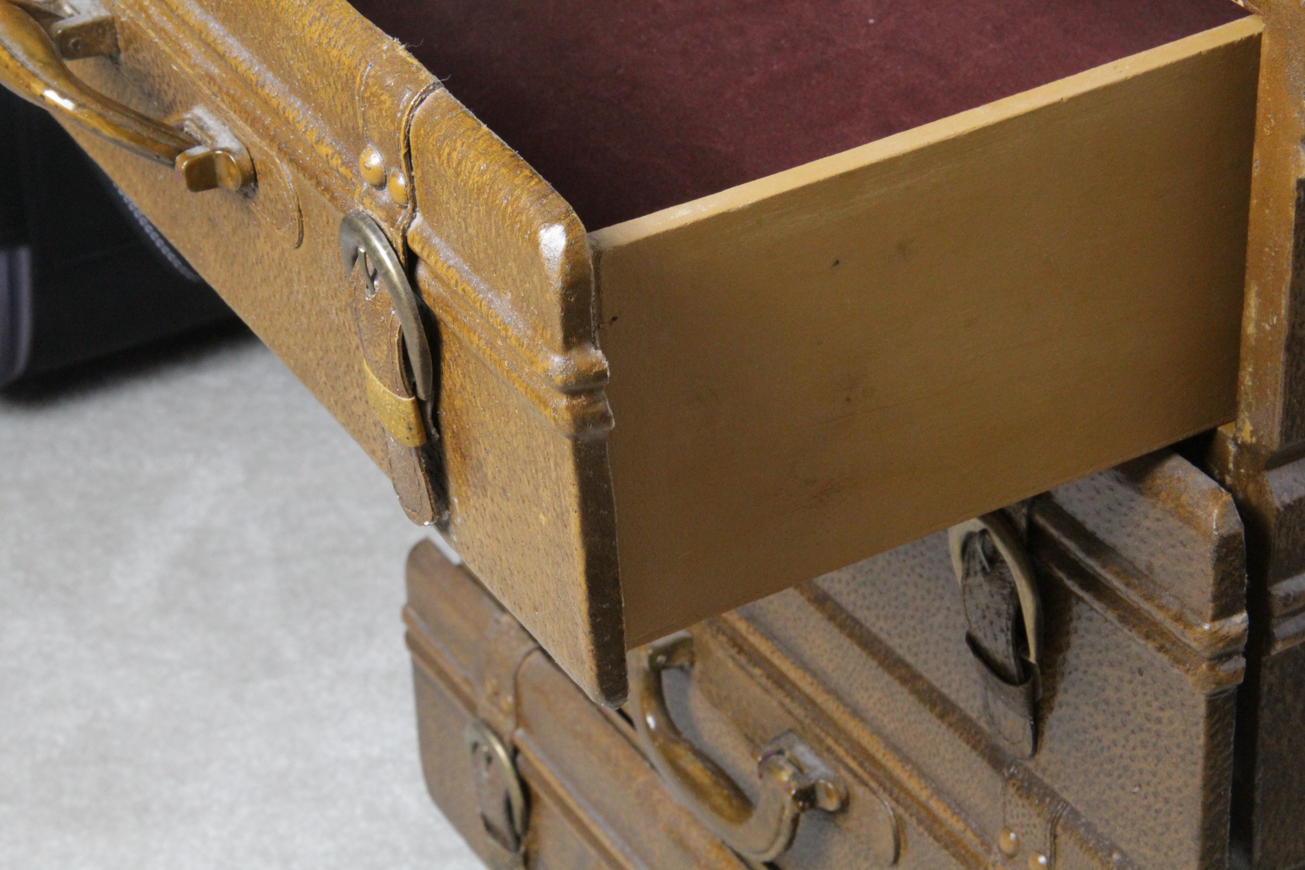 Stacked Luggage Chest of Drawers EBTH