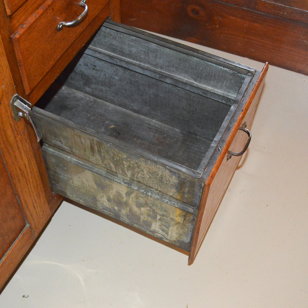 Vintage Oak Hoosier by Boone EBTH