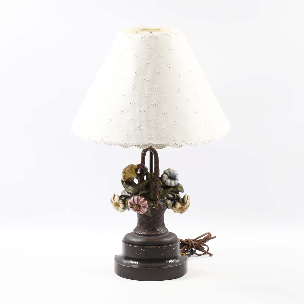 Vintage Iron Table Lamp EBTH