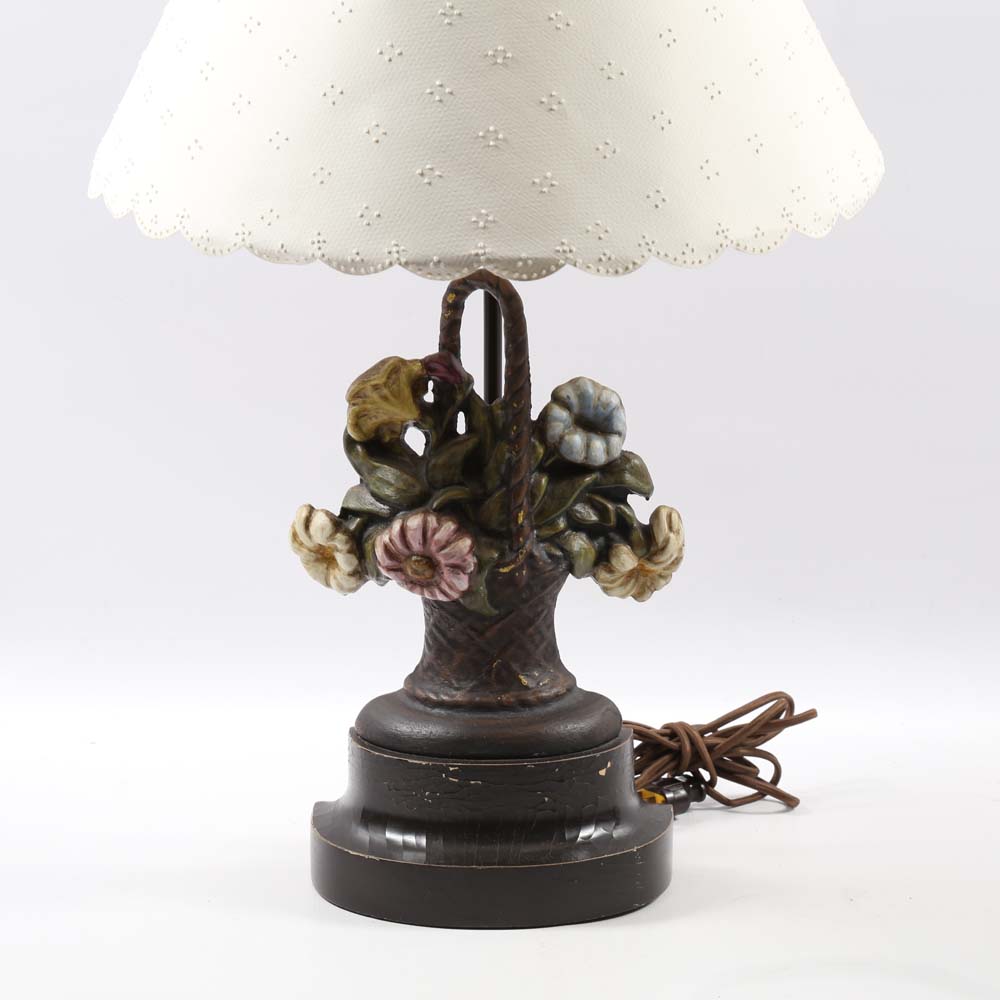 Vintage Iron Table Lamp EBTH