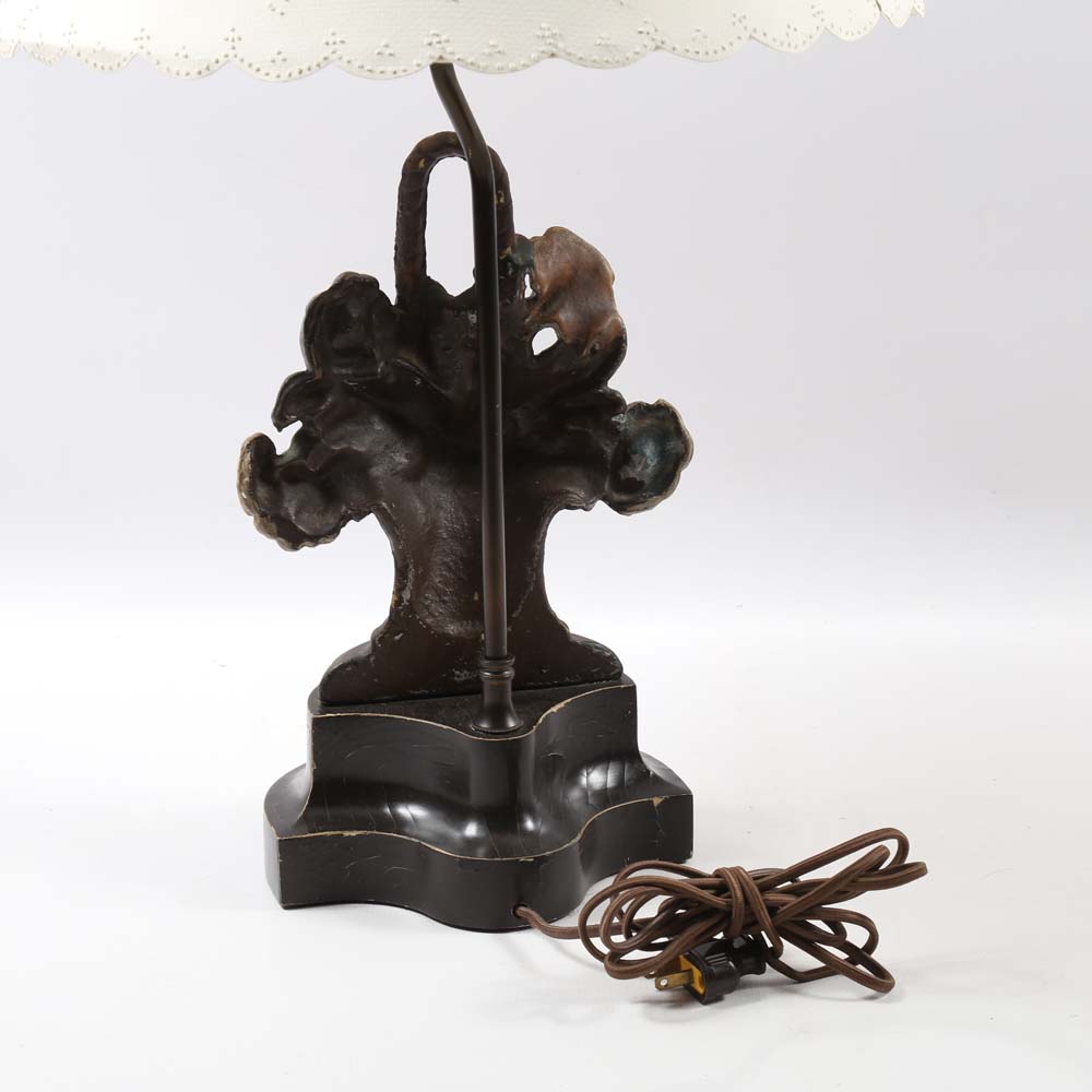 Vintage Iron Table Lamp EBTH
