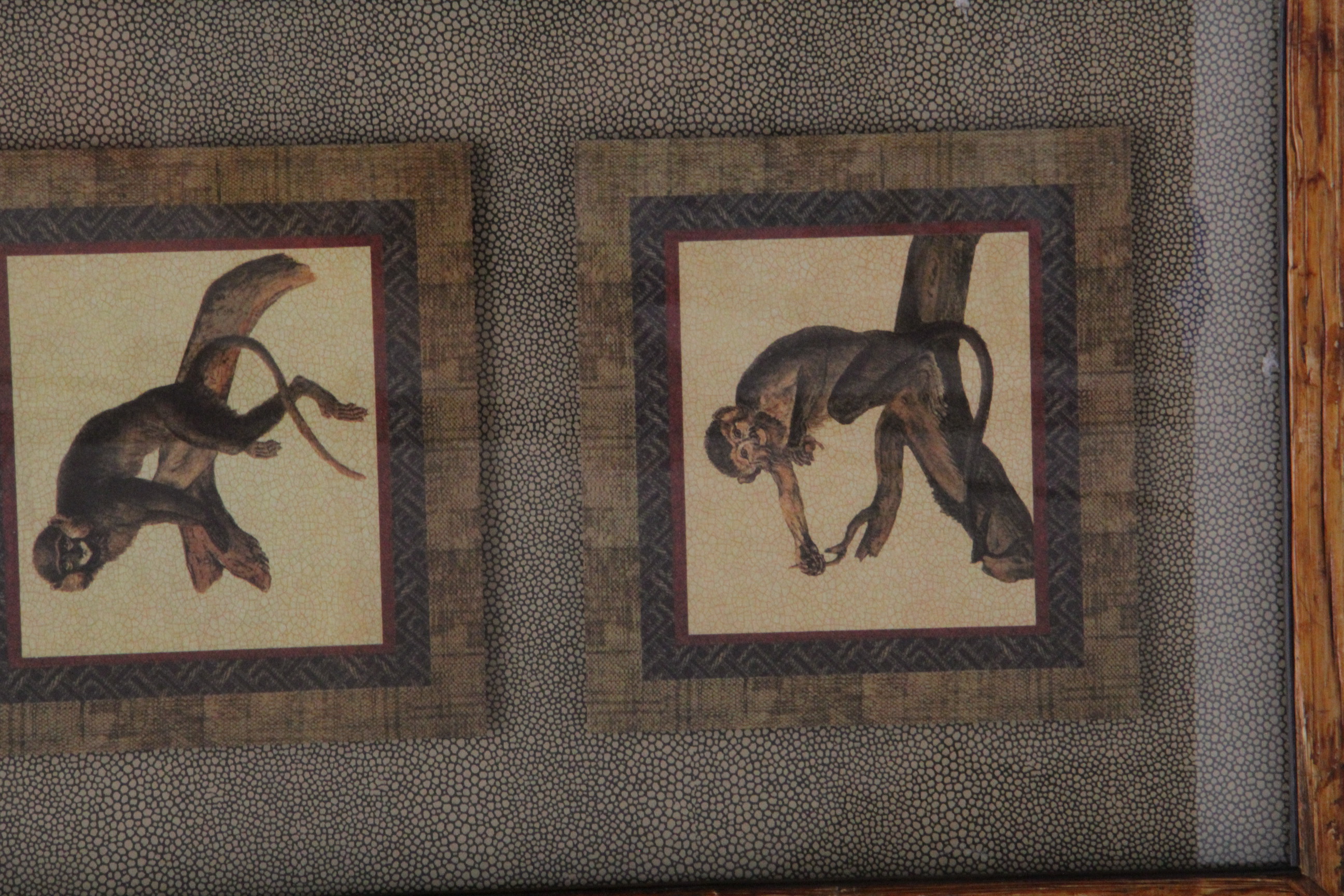 Pair of Monkey Print Panels | EBTH