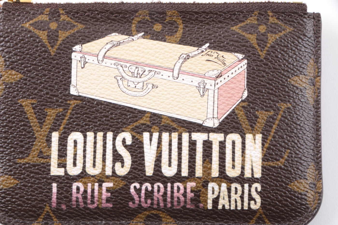 Limited Edition Louis Vuitton I. Rue Scribe Paris Monogrammed Key Pouch | EBTH