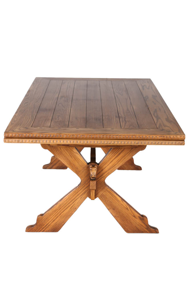 Romweber "Cobblestone" Viking Oak Dining Table EBTH