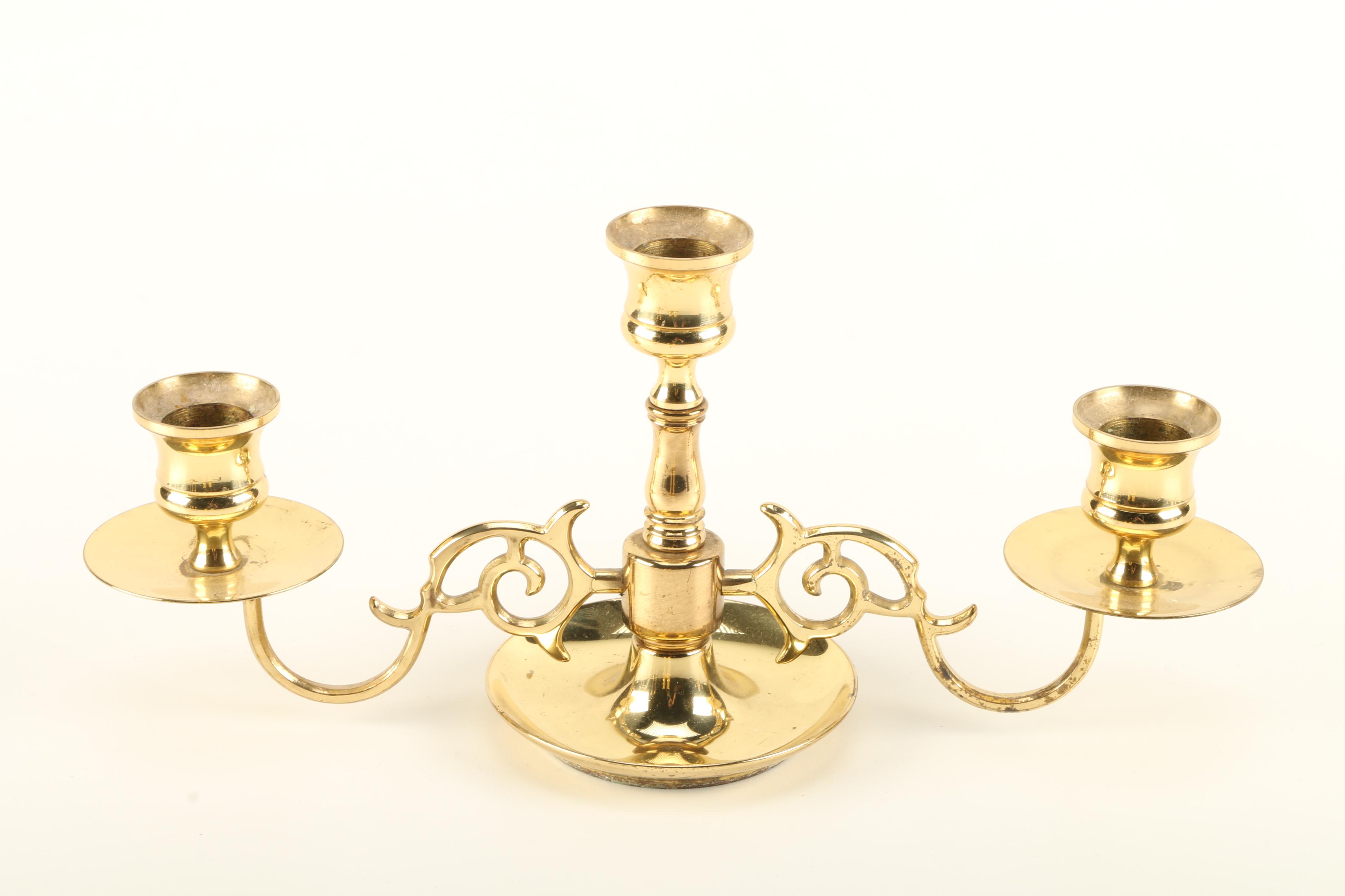 Brass Candle Holders EBTH