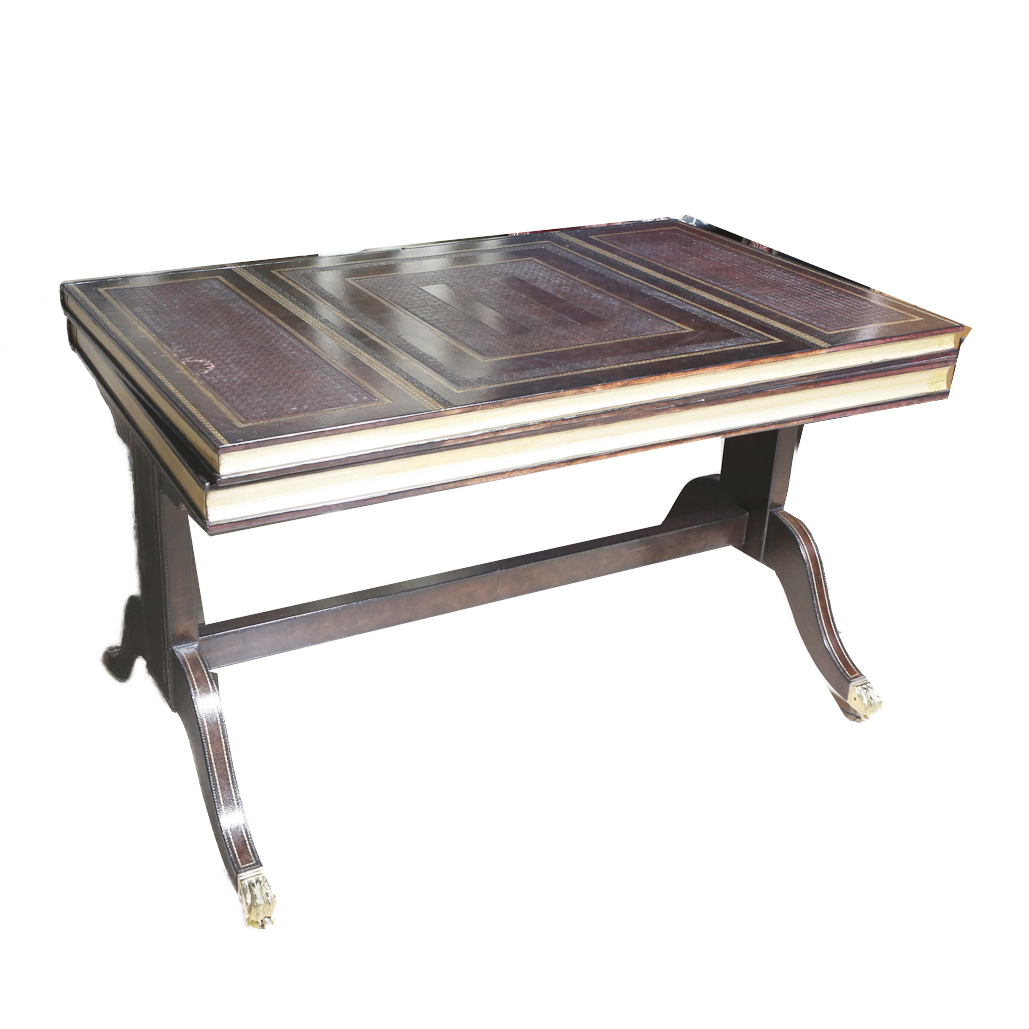 Vintage Maitland Smith English Regency Style Book Desk Ebth