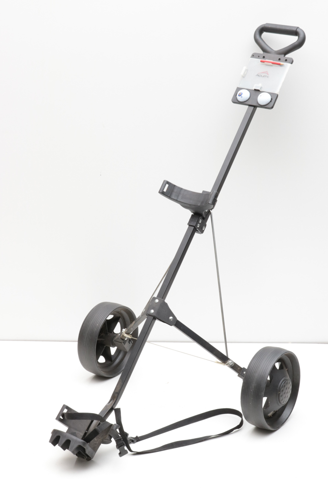 Acuity Two Wheel Golf Push Pull Cart with Golf Equipment EBTH