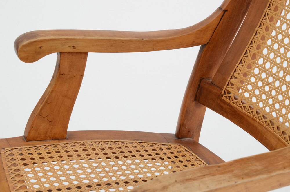 Hand Caned Rocking Chair EBTH