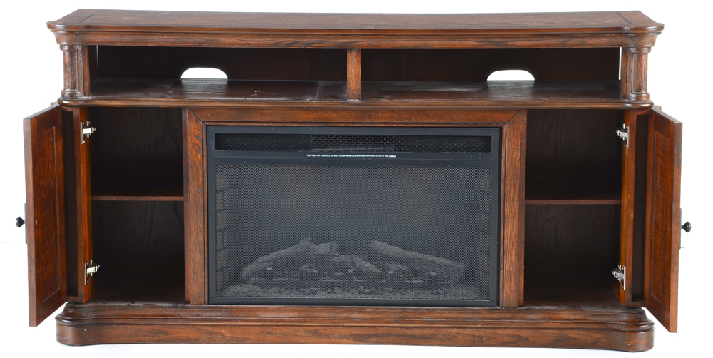 Dawson Electric Fireplace and Media Entertainment Mantel ...