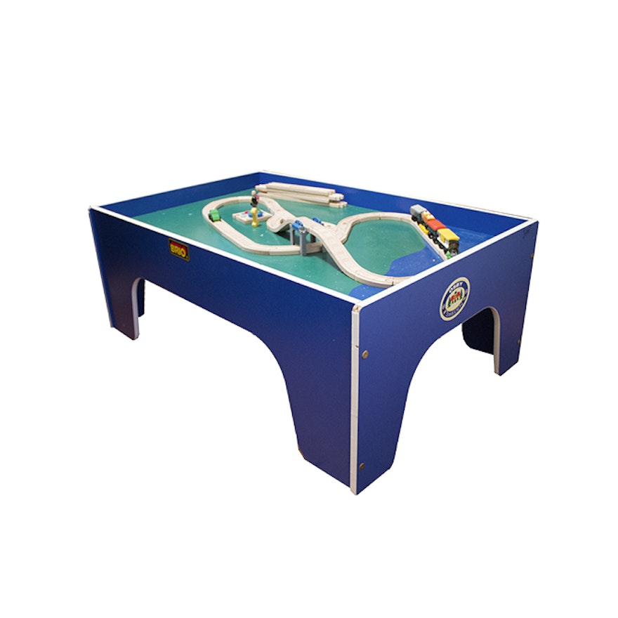 Brio Wooden Railway System Play Table And Accessories Ebth