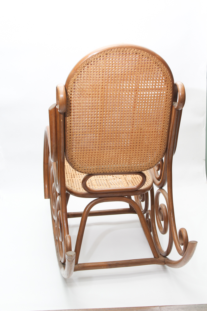 Vintage Bentwood and Caned Rocking Chair EBTH