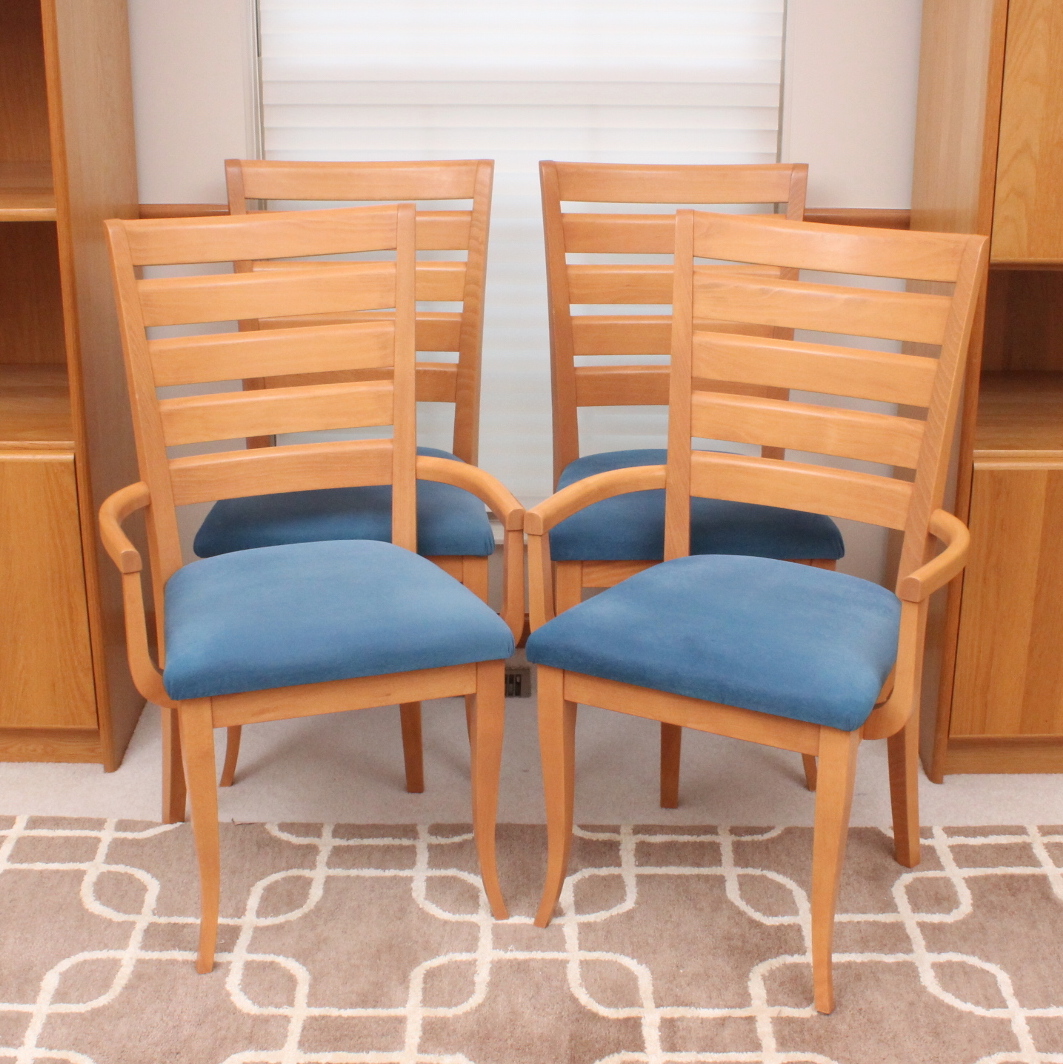 Danish Modern Style Birch Dining Chair Set by Dinec EBTH