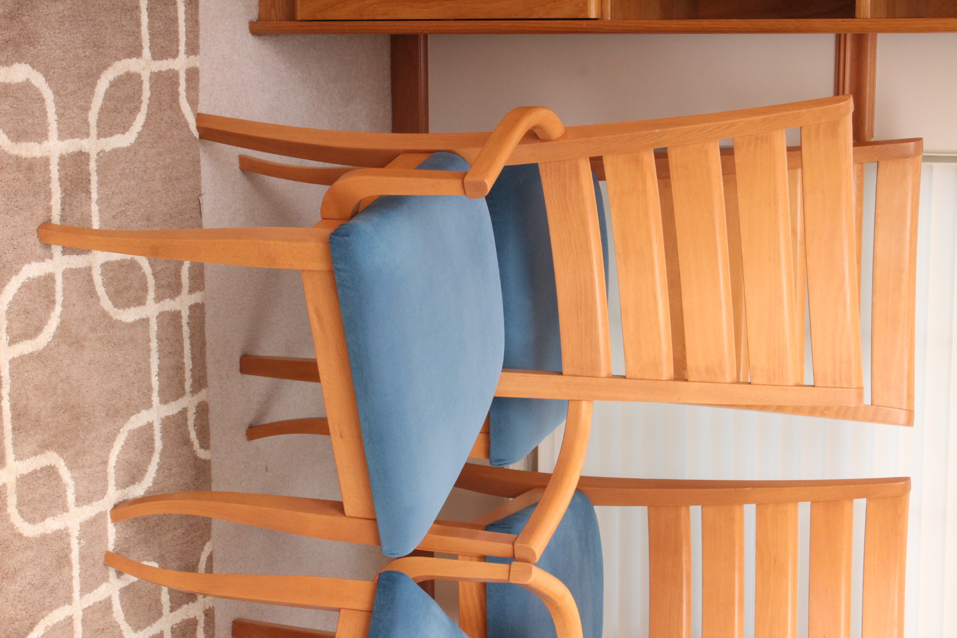 Danish Modern Style Birch Dining Chair Set by Dinec EBTH