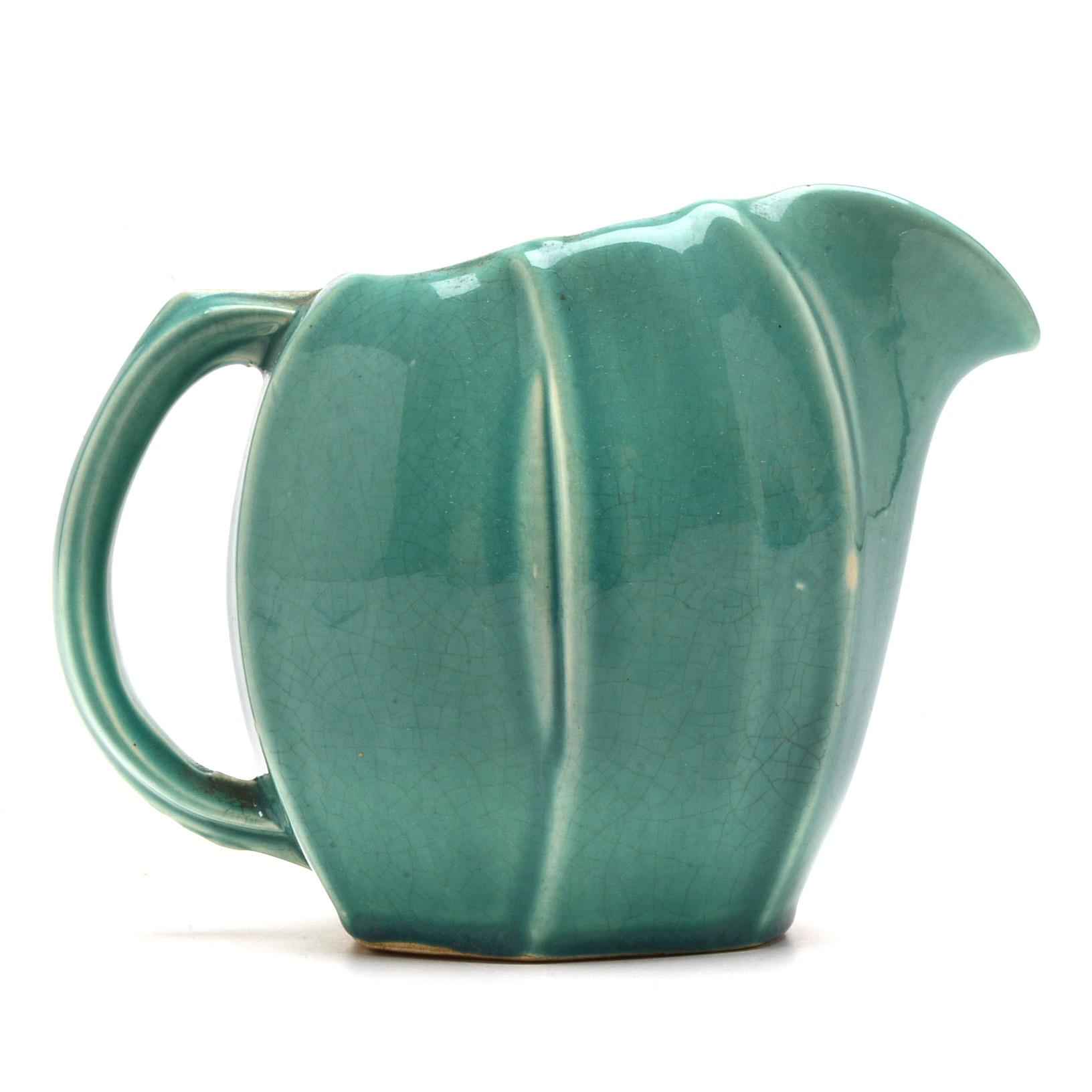 Vintage Turquoise Green McCoy Pottery Pitcher EBTH