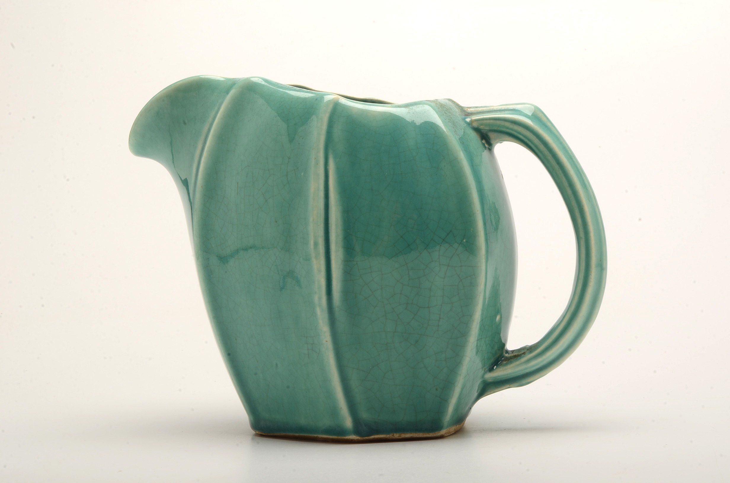 Vintage Turquoise Green McCoy Pottery Pitcher EBTH