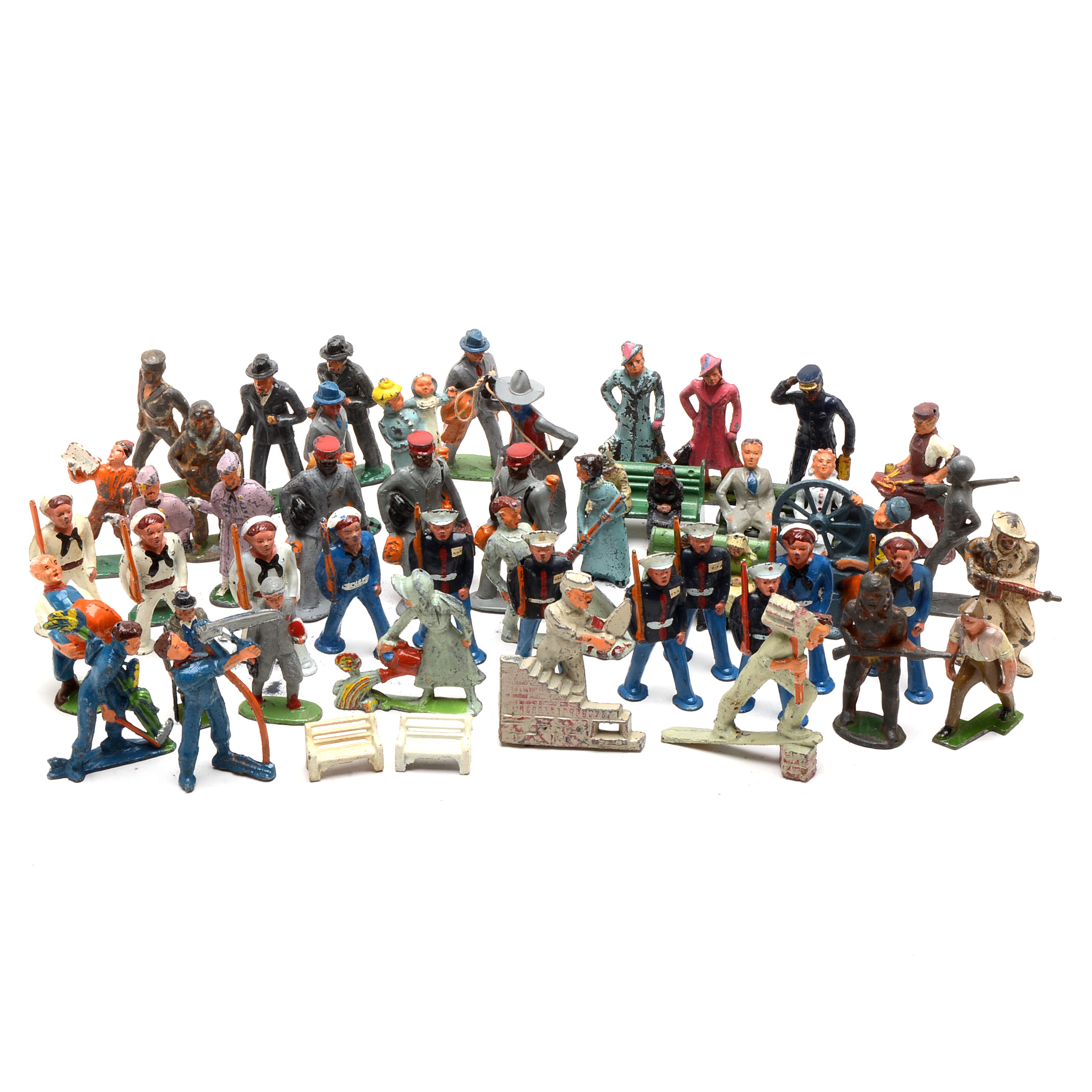Collection of Vintage Lead Figures EBTH
