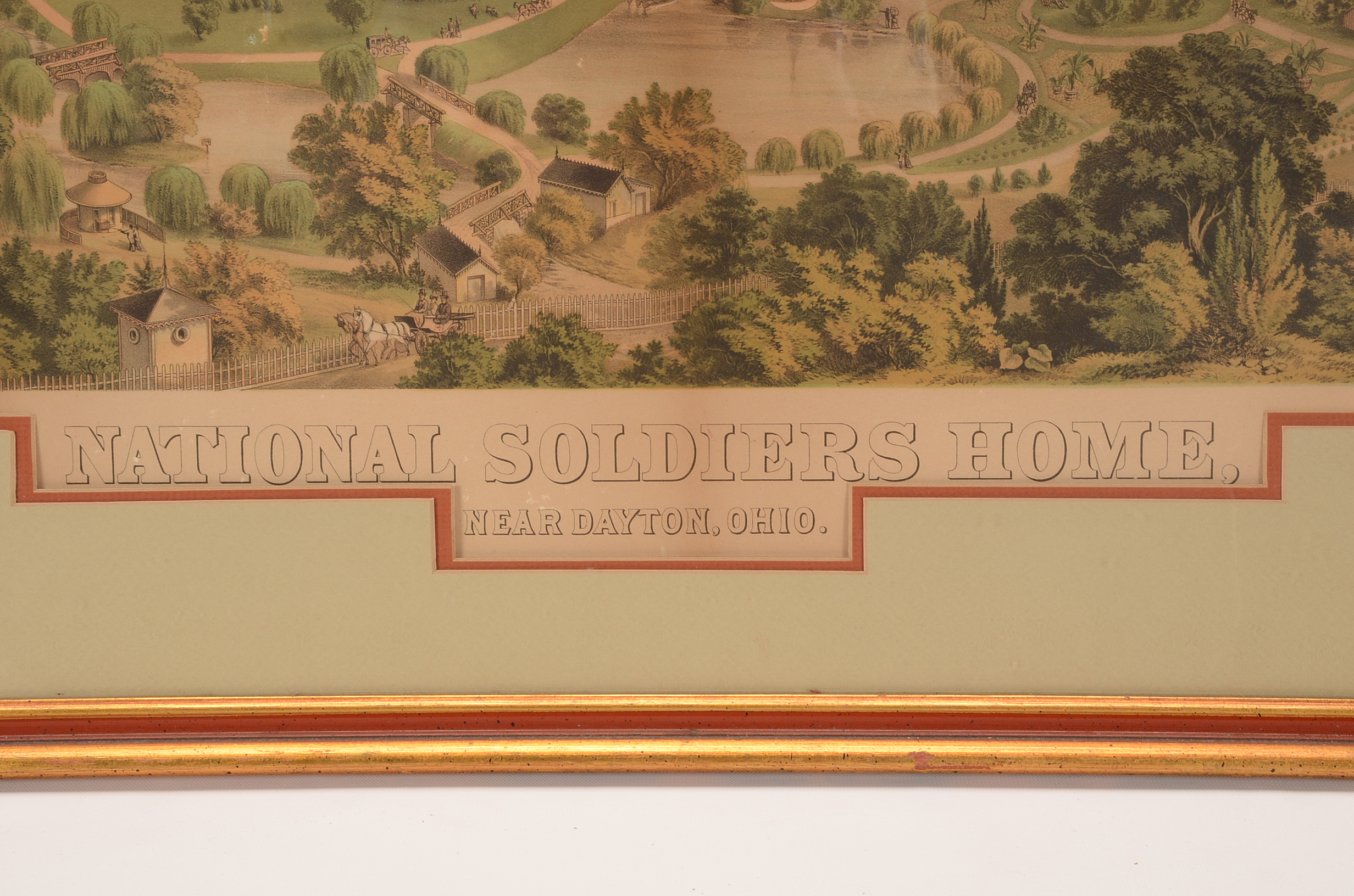 Krebs Lithographing Co. Original 1878 Stone Lithograph "National EBTH