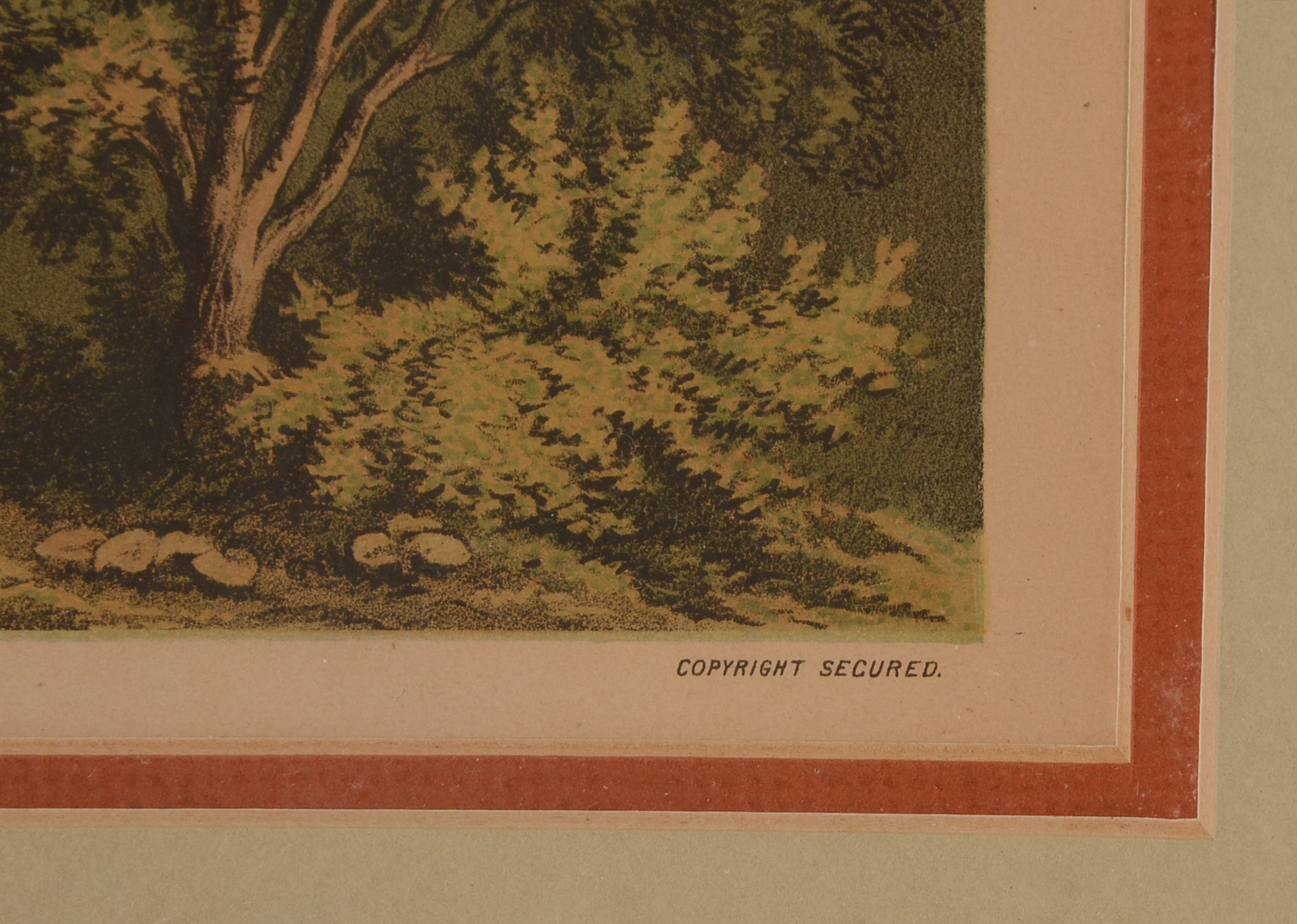 Krebs Lithographing Co. Original 1878 Stone Lithograph "National EBTH