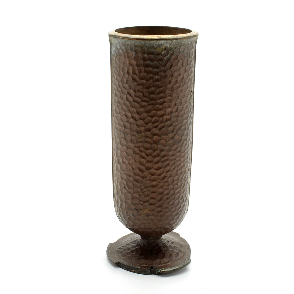 Cast Bronze Tone Cemetery Vase EBTH