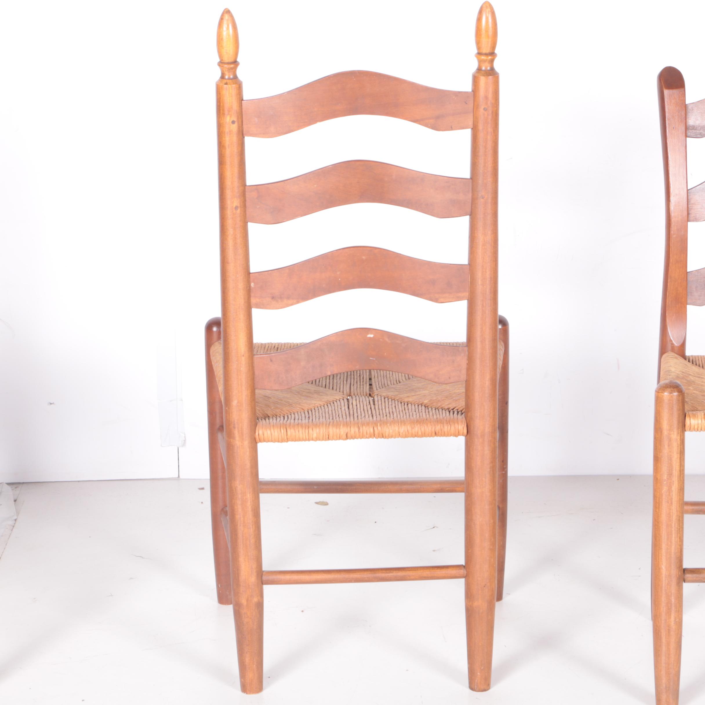 Ladder Back Wicker Chairs EBTH