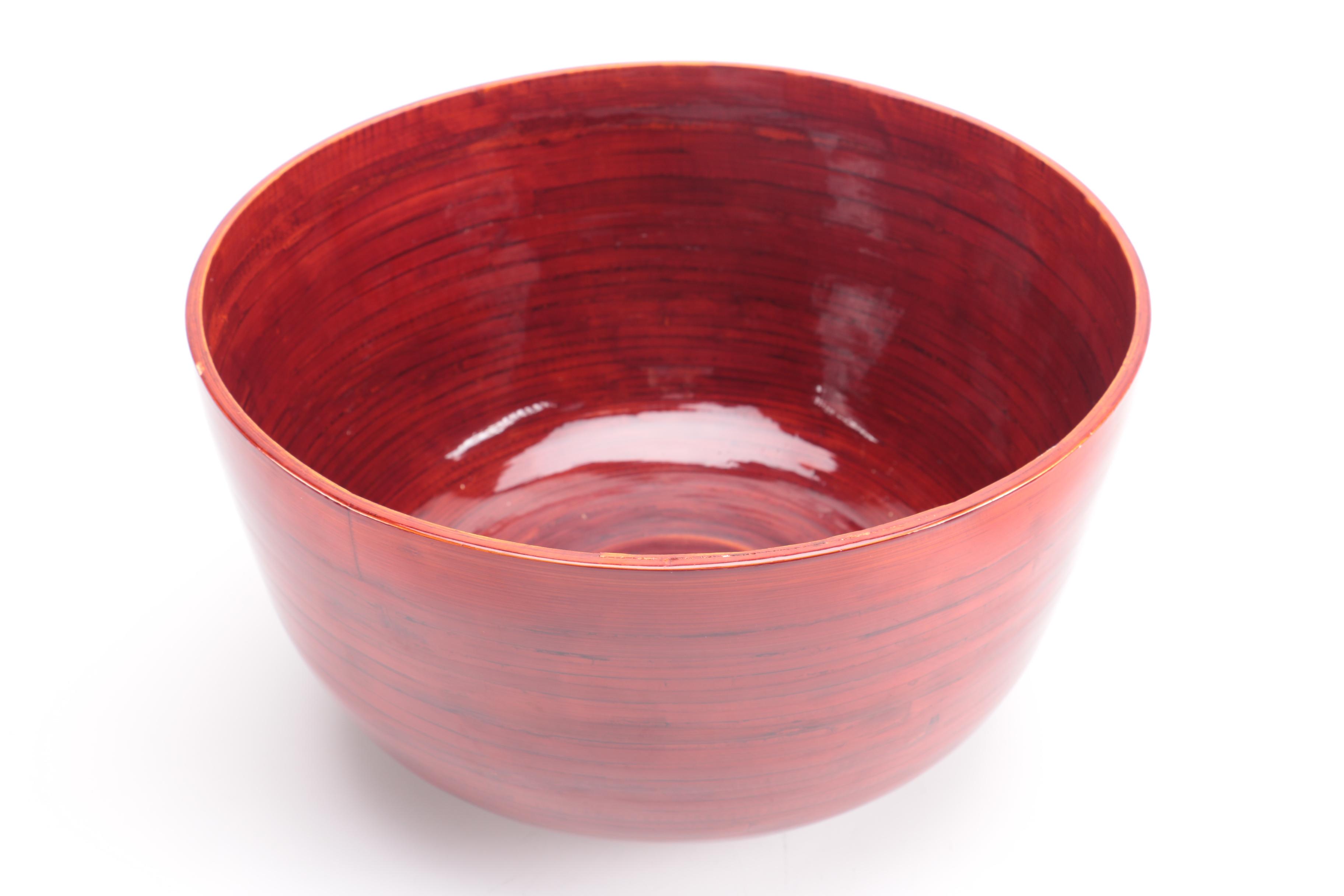 Vietnamese Made Wooden Bowl Set EBTH