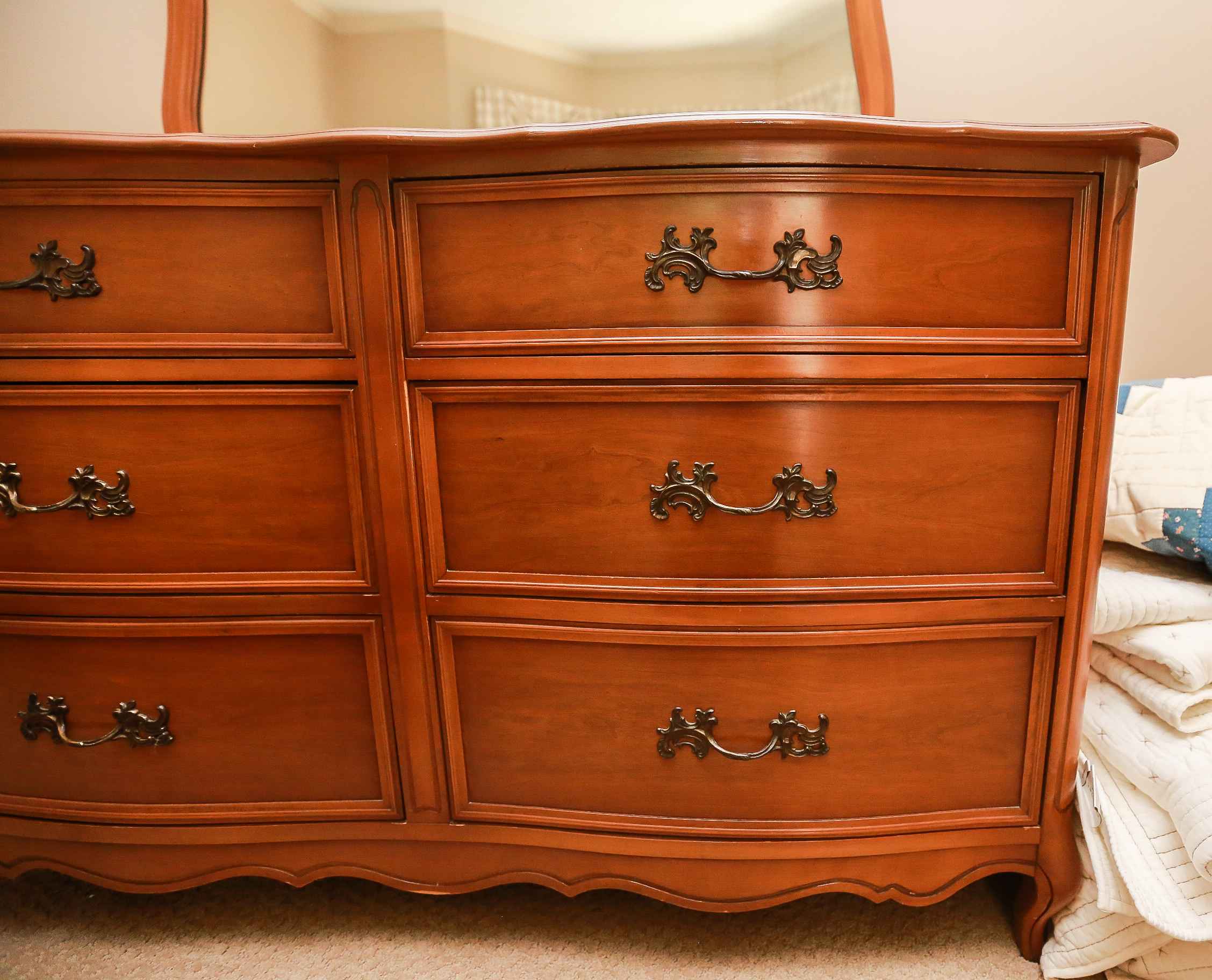 Sherrill Furniture French ProvincialStyle Dresser With Mirror EBTH