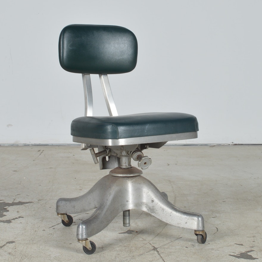 Vintage Shaw Walker Industrial Style Office Chair Ebth