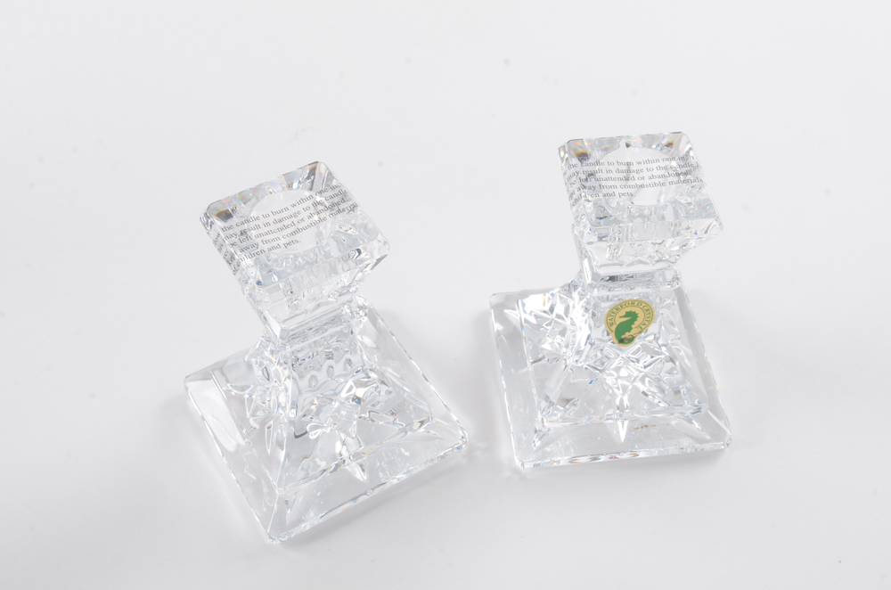 Waterford Crystal "Lismore" Candlesticks EBTH