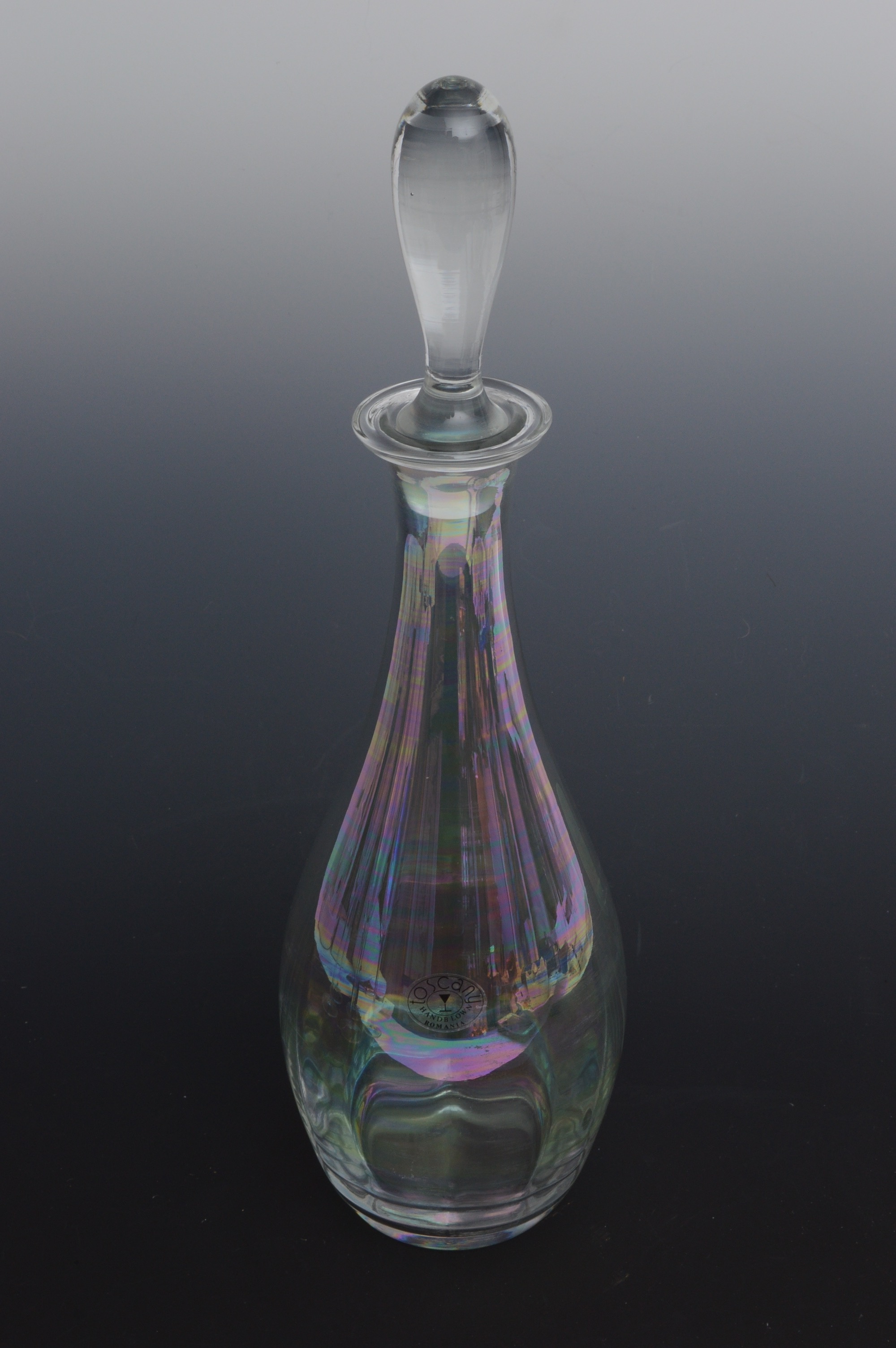 Toscany Handblown Romanian Glass Decanter and Stemware EBTH