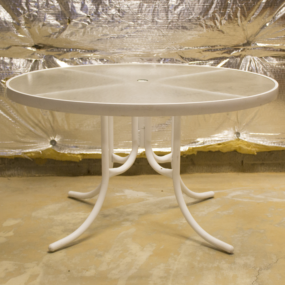 Glass Top Patio Table EBTH