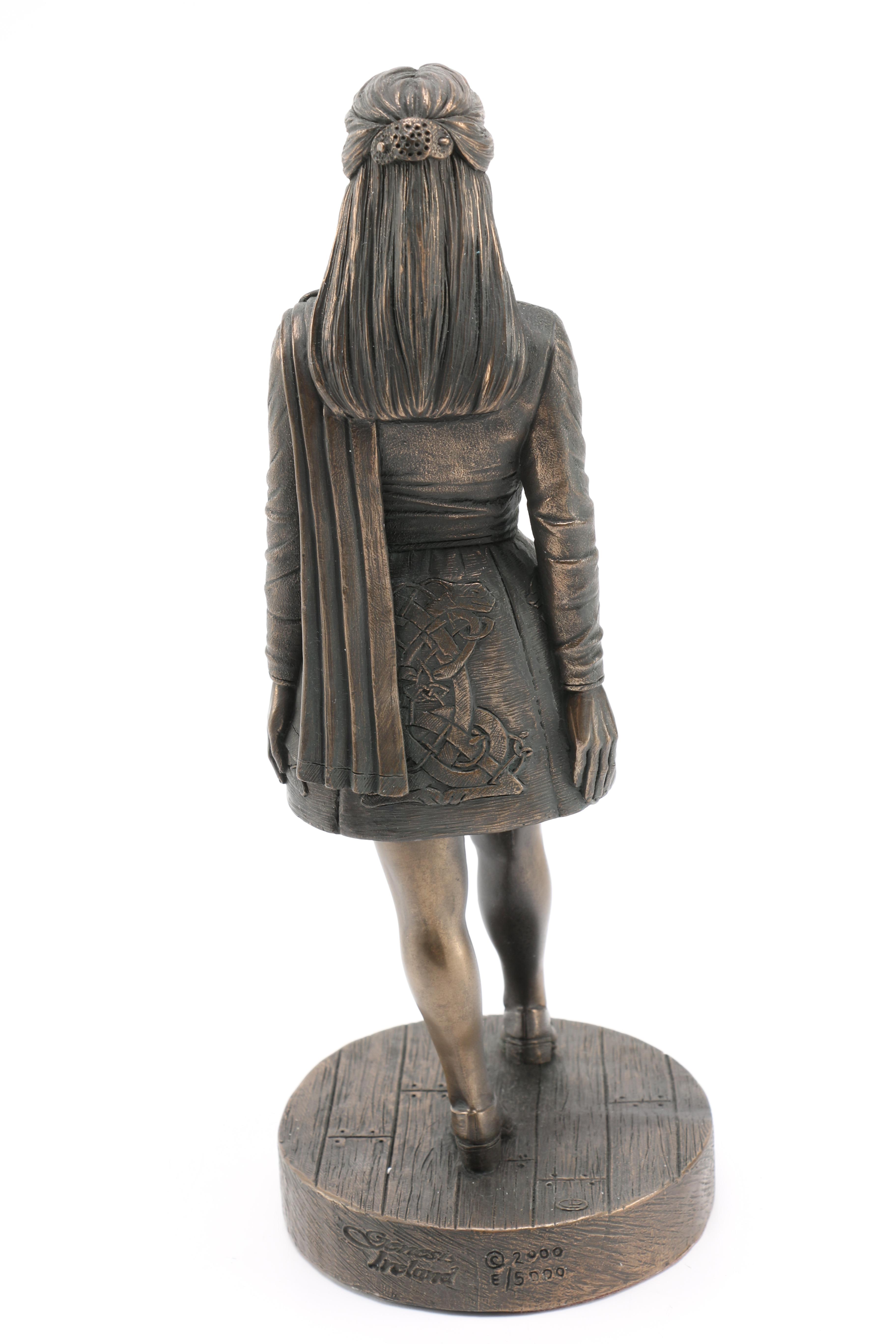 Genesis of Ireland Bronze Tone Sculpture of an Irish Dancer EBTH