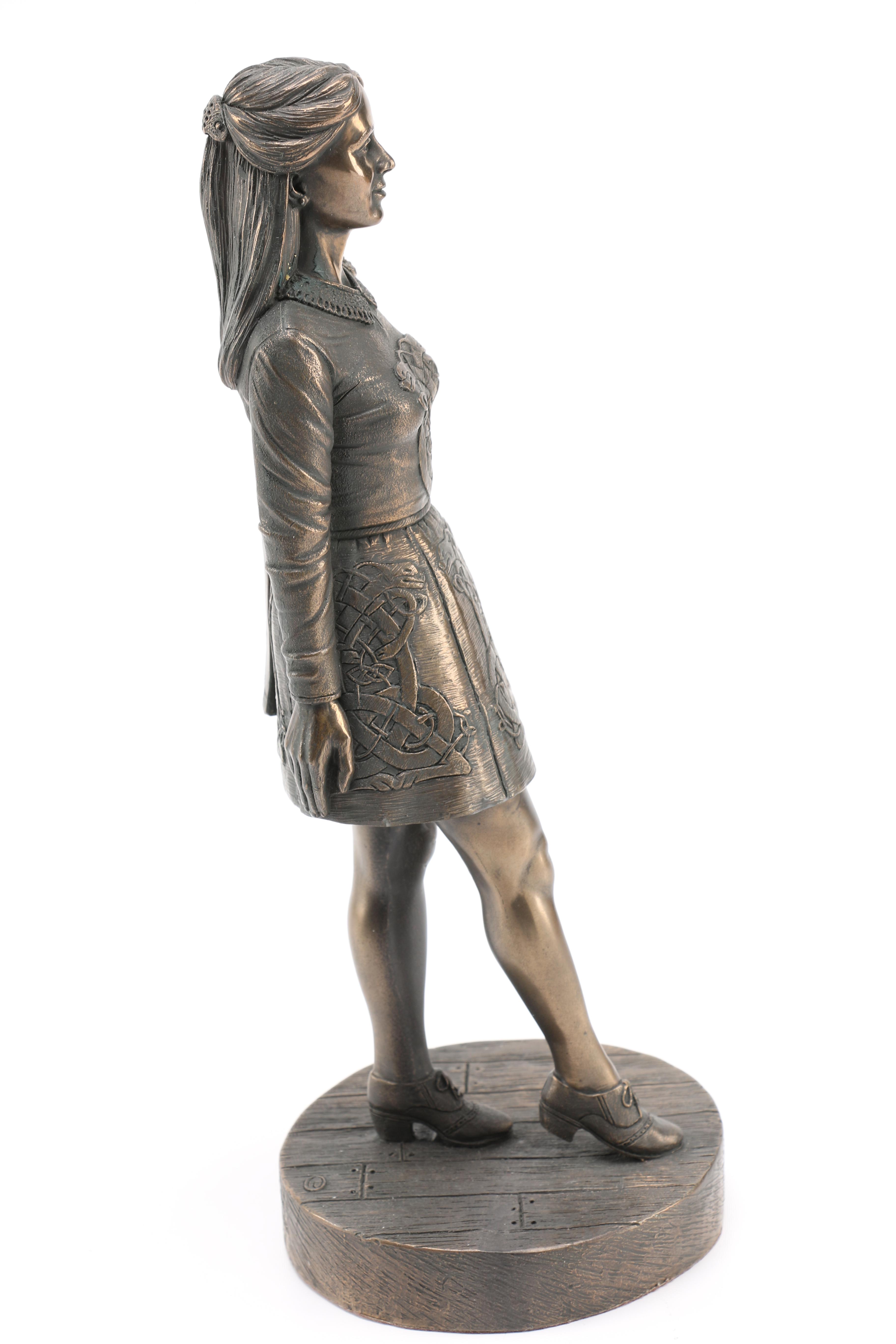 Genesis of Ireland Bronze Tone Sculpture of an Irish Dancer EBTH