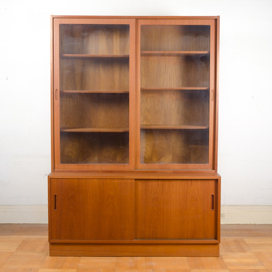 Danish Modern Teak Bookcase Cabinet By A S Hundevad Co Ebth Danish Modern Teak Bookcase Cabinet By A S Hundevad