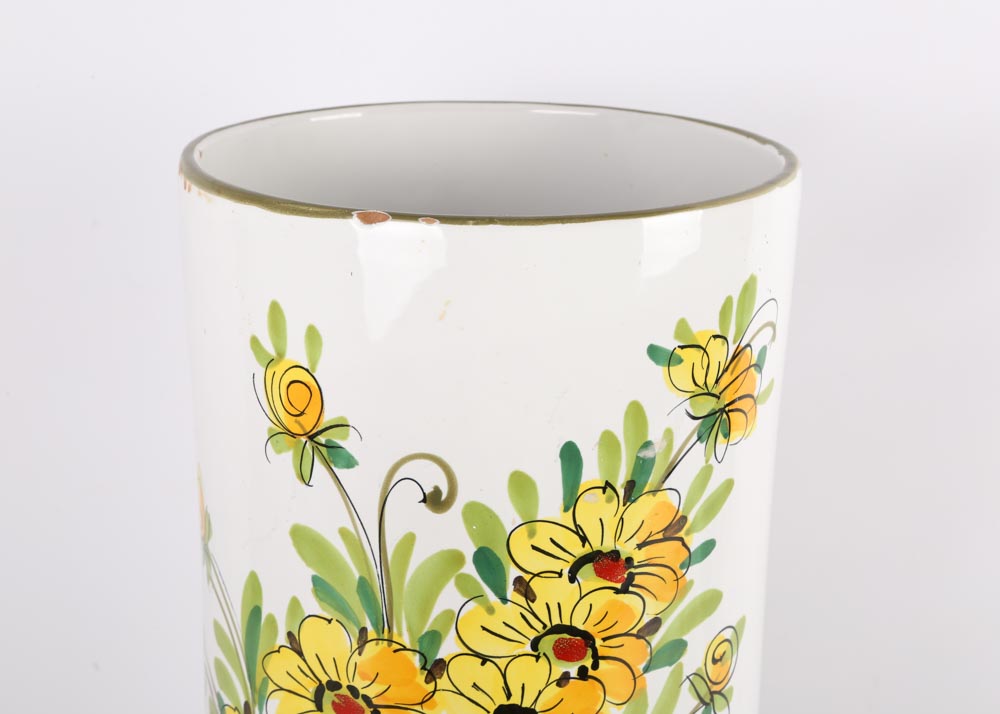 Italian Ceramic Umbrella Stand EBTH