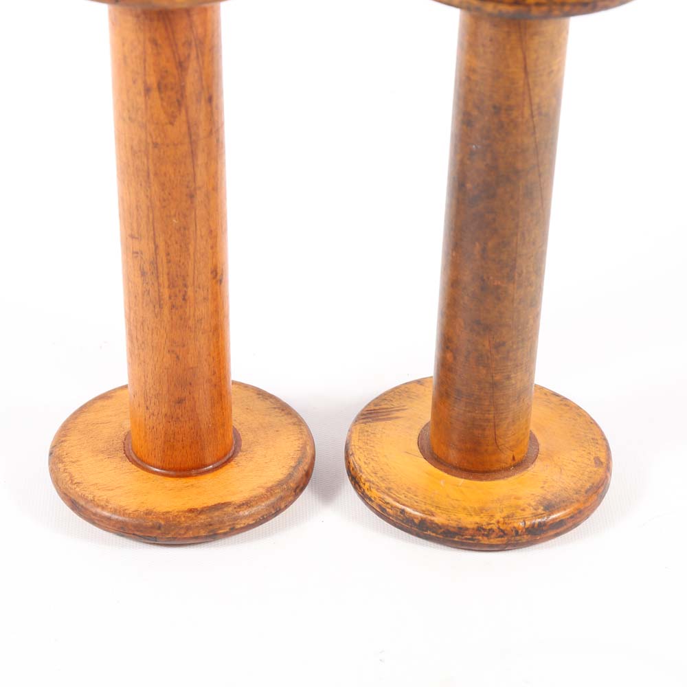 Vintage Industrial Thread Spools EBTH