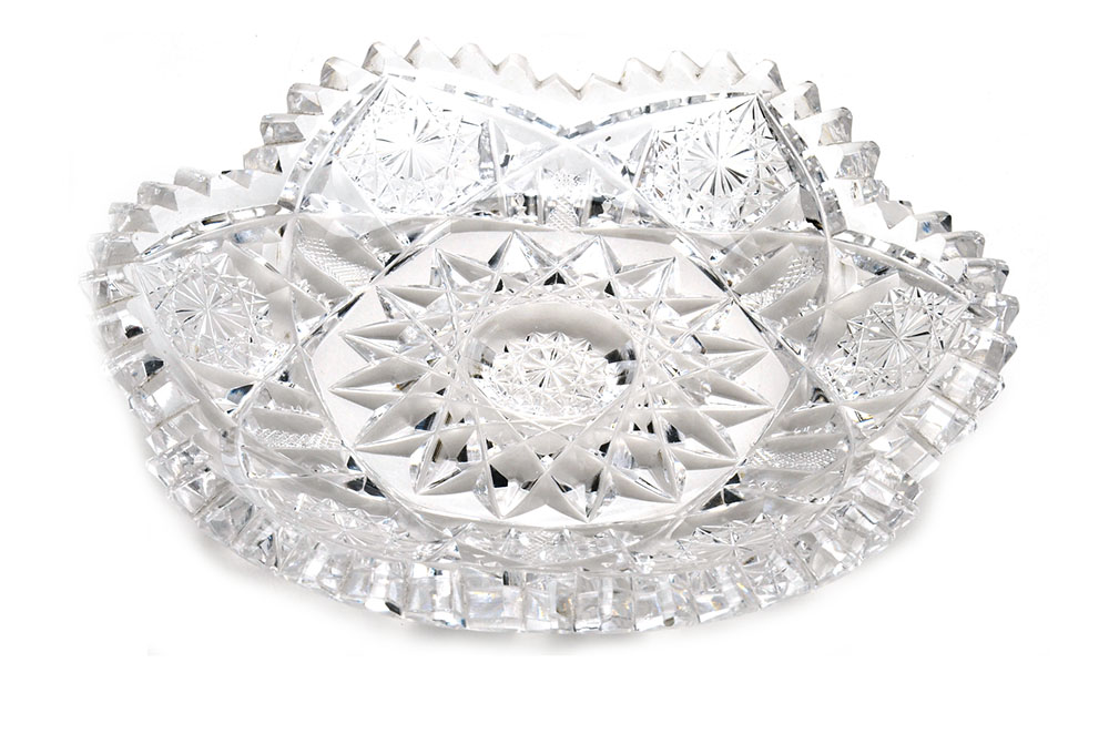 Antique Brilliant Cut Glass Serving Dishes EBTH